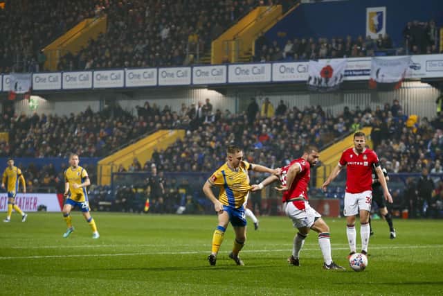 Stags action during the Emirates FA Cup match against Wrexham AFC at The One Call Stadium, 04 Nov 2023
Photo credit : Chris & Jeanette Holloway / The Bigger Picture.media