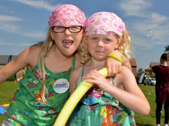 Layla Kells and Alyssea Kells at the Mansfield Summer Festival at Carr Lane Park, Warsop.