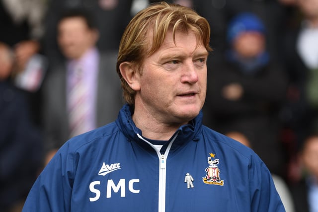 Stuart McCall signed the German striker a few weeks before he was sacked and the forward was a disaster. He scored only twice for the Bantams in two years before their eventual relegation to League Two in 2019 (Photo by Nathan Stirk/Getty Images)
