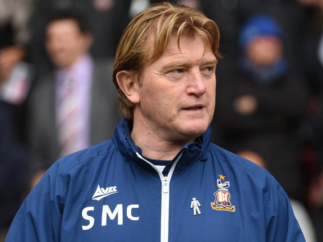 Stuart McCall signed the German striker a few weeks before he was sacked and the forward was a disaster. He scored only twice for the Bantams in two years before their eventual relegation to League Two in 2019 (Photo by Nathan Stirk/Getty Images)