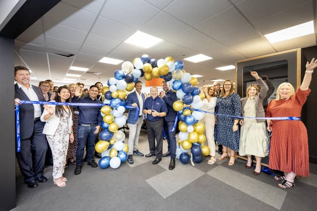 The official opening of the new Fresenius Medical Care (FME) head office in Huthwaite