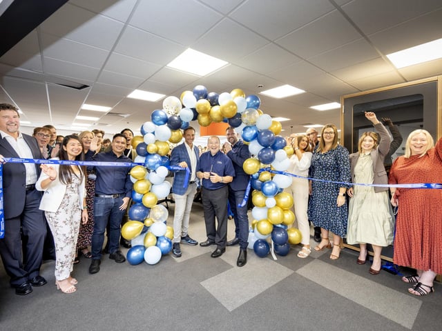 The official opening of the new Fresenius Medical Care (FME) head office in Huthwaite
