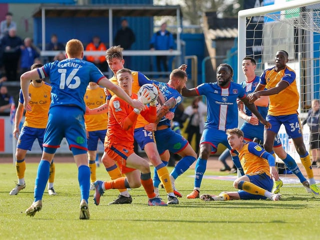 The Stags stopper had hardly anything to do on Tuesday night against a Stevenage side that came to defend and frustrate, but he did pull off one exceptionally good and important save to dive full lenth to his right to deny the experienced Luke Norris firing into the net across him with the game still locked at 0-0. On such moments are promotions won and lost and how crucial that save was will unfold in the next couple of weeks.