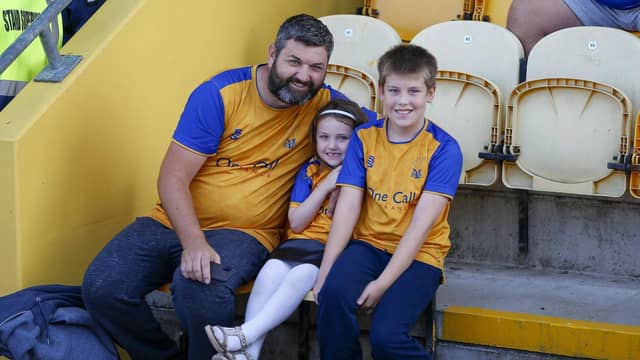 Stags fans ahead of the 2-1 win over Stockport County