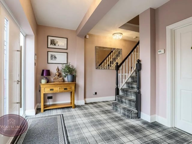 The stylish entrance hall sets the tone for the rest of the property.