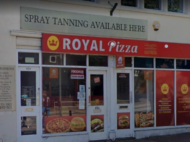 Royal Pizza on Mansfield Road, Blidworth. Last inspected on March 12, 2024.