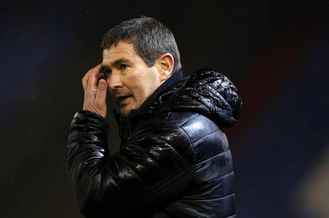 Nigel Clough says Mansfield are beating themselves with their errors. (Photo by Charlotte Tattersall/Getty Images)