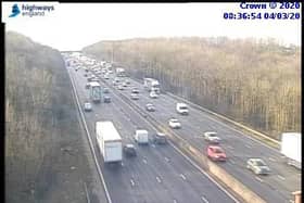 Picture from Highways England Traffic Camera.