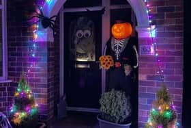 Residents are being encouraged to take part in a spooktacular scarecrow trail. Pictured is Sutton resident Charlotte Lamb's scarecrow.