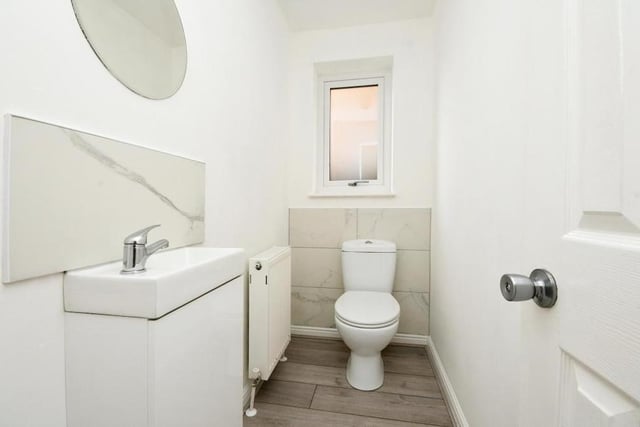 A downstairs toilet is always handy. This one is no exception.