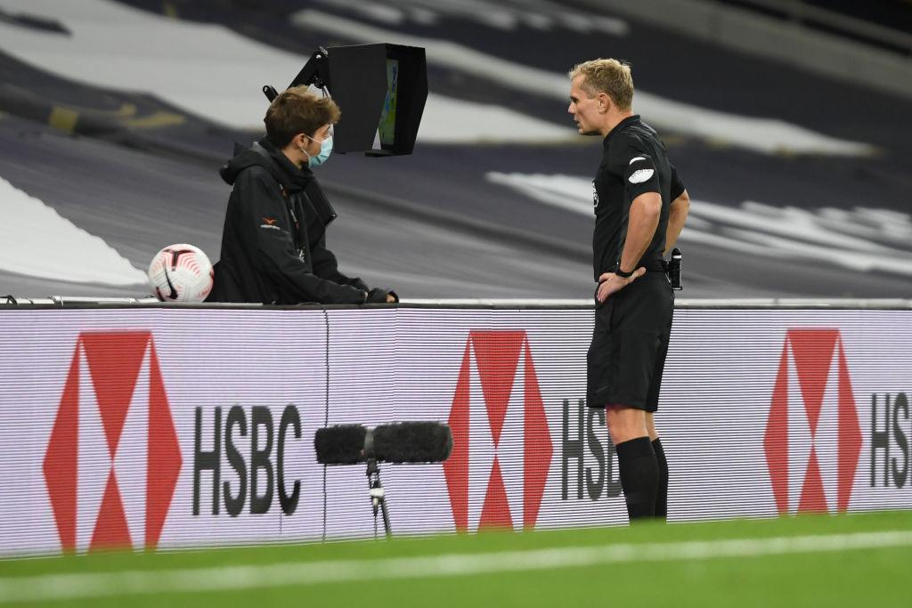 Referee Graham Scott. (Photo by Mike Hewitt/Getty Images)