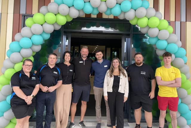 Staff welcome customers to Warsop Health Hub, Carr Lane.
