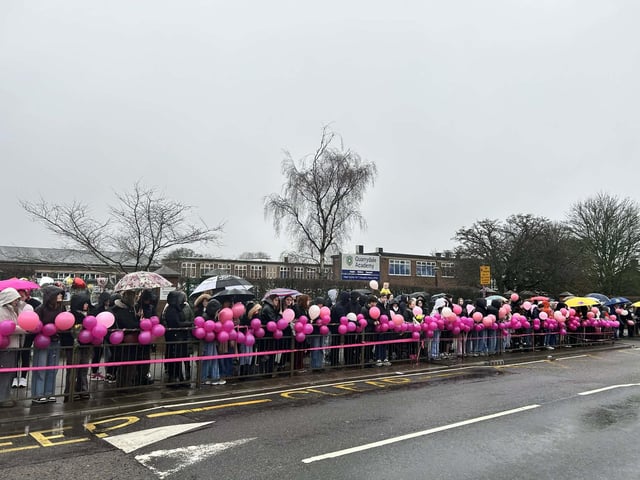 People were lining the streets to pay their respects