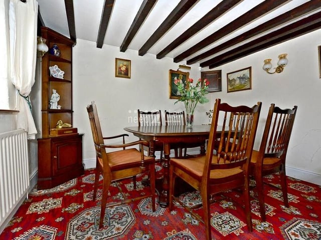The £550,000 cottage's charms continue to wow in this delightful dining room.