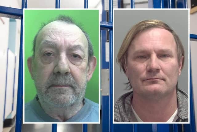 John Chambers and Andrew Polkey were both jailed for child sex offences. Photo: Nottinghamshire Police