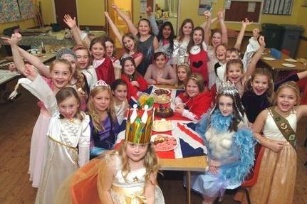 1st Blidworth St Mary's Brownies held a Queen's Tea Party to celebrate raising £533.43 as part of the Children's Marathon Challenge for children with leukaemia.