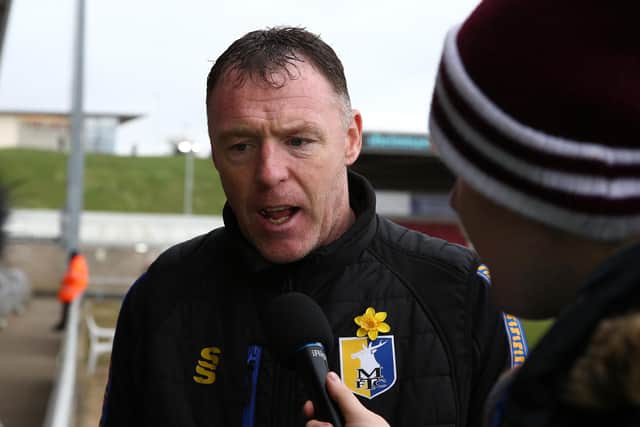 Mansfield Town manager Graham Coughlan.