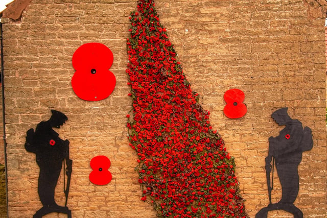 Warsop has gone the 'extra mile' this year with their extensive Remembrance display. The 2023 display is thanks to Warsop Poppy Gang.
