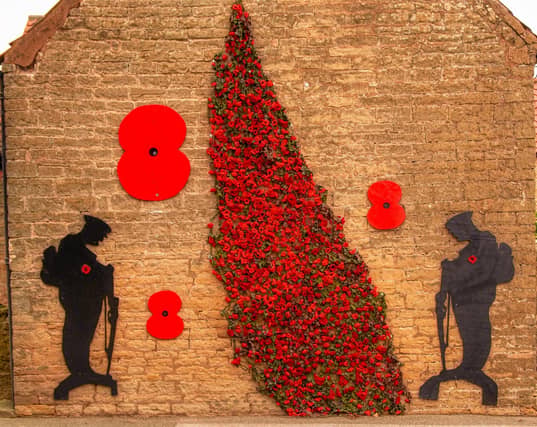 Warsop has gone the 'extra mile' this year with their extensive Remembrance display. The 2023 display is thanks to Warsop Poppy Gang.