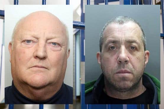 William Morritt (left) and John Madden must pay back more than £670,000 between them. Photo: Nottinghamshire Police