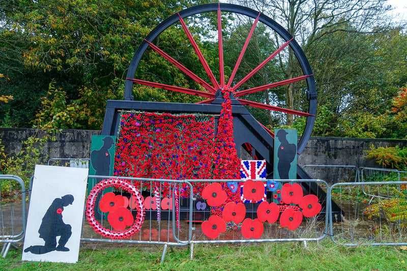 Sue said it felt "important" to include the mining wheel in the display due to miners' sacrifices during the wars.