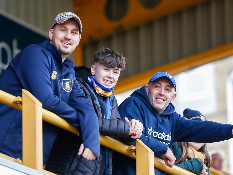 Mansfield Town fans ahead of the 2-0 win at Bradford City.
