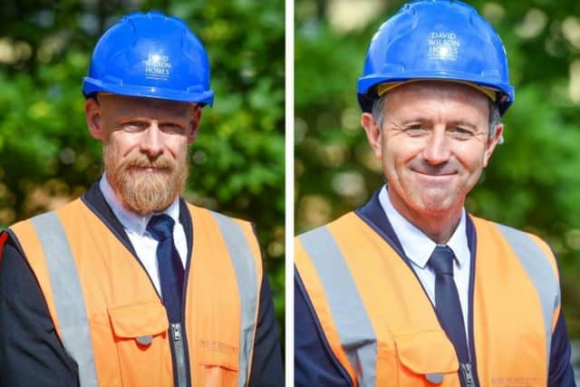 Warsop site manager Dave Dearden (left) and Sutton site manager Nathan Mannion have both been awarded Pride in the Job Quality Awards. Photo: Submitted