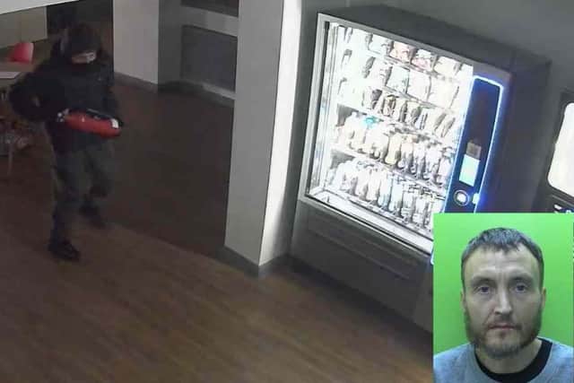 Jamie Hill has been jailed after breaking into a bus depot in Sutton. Photo: Nottinghamshire Police