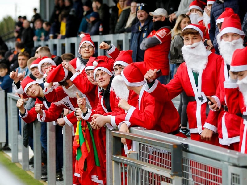 Mansfield Town fans who made the trek to London.