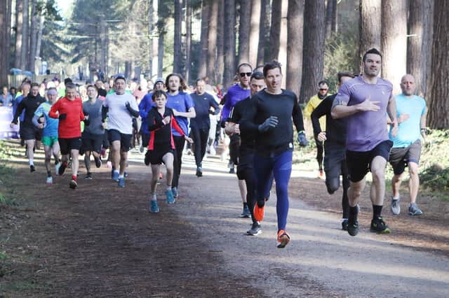 And they're off! The start of the latest Sherwood Pines parkrun last Saturday morning. Dozens of runners pounded the picturesque course at Sherwood Pines Forest Park.
