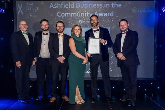 Mansfield Chad Excellence in Business Awards
2023 held at the John Fretwell Sports Centre
Ashfield Community Award commended