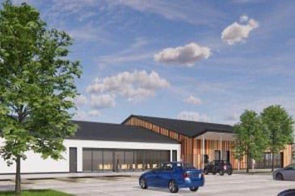 An artist's impression of the proposed Warsop Health Hub.