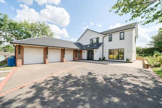 Offers in excess of £750,000 are invited by estate agents Leaders for this eyecatching, five-bedroom house, complete with treble garage, at The Avenue in the Berry Hill area of Mansfield.