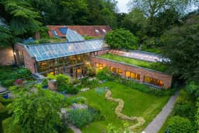 This stunning, glass-fronted property, known as The Garden House, in Westhorpe, Southwell was named best sustainable home in the UK in a 'Daily Telegraph' competition. Now it is up for sale with estate agents Gascoines for £1.5 million.