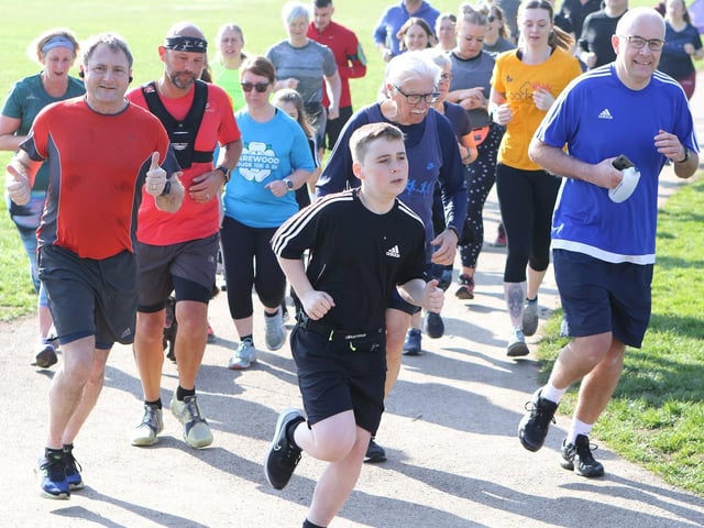 The atmosphere is so convivial at the Mansfield parkrun that many of the runners like to get together for a coffee afterwards.