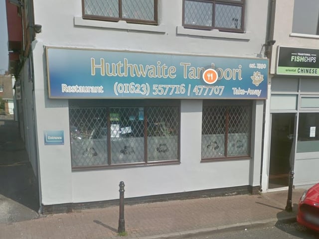 In joint fourth spot we have Huthwaite Tandoori on Market Street, Huthwaite.
