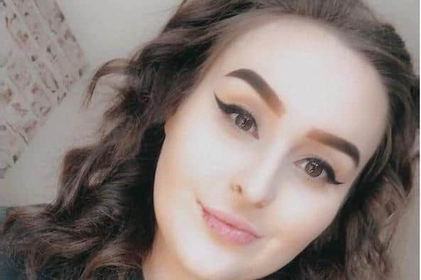 NOVEMBER -- 21-year-old Lizzy Hallam, of Mansfield Woodhouse, who became a victim of drink spiking. She collapsed in a Mansfield nightclub and had to be rushed to hospital.