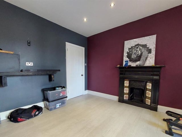 A third bedroom at the West Hill Avenue property. The space is so flexible and versatile, it could be used for anything you choose.
