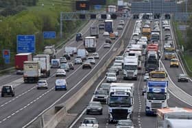 The M1 has fully reopened following an earlier crash involving three lorries.
