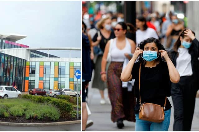 (Left) King's Mill Hospital. (Right) The government has warned tougher lockdown measures might be needed to protect the NHS as the virus spirals out of control (picture by Getty Images).
