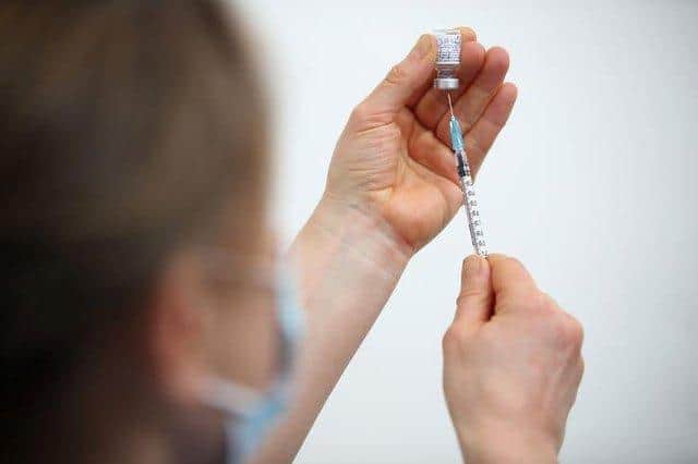 Three-quarters of people in Mansfield have received two doses of a Covid-19 vaccine.