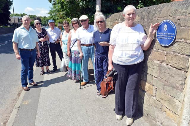 Old Mansfield Woodhouse Society the unveiling of a Blue Heritage Plaque in honour of pianist and composer John Ogdon.