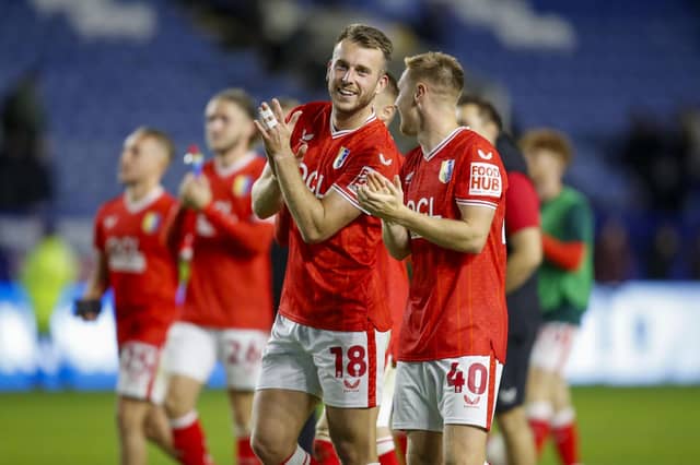 Stags celebrate the win at Hillsborough. Photo by Credit Chris & Jeanette Holloway / The Bigger Picture.media
