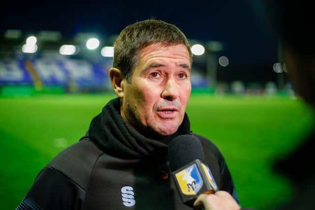 Mansfield Town manager Nigel Clough - head count for Bradford visit tomorrow