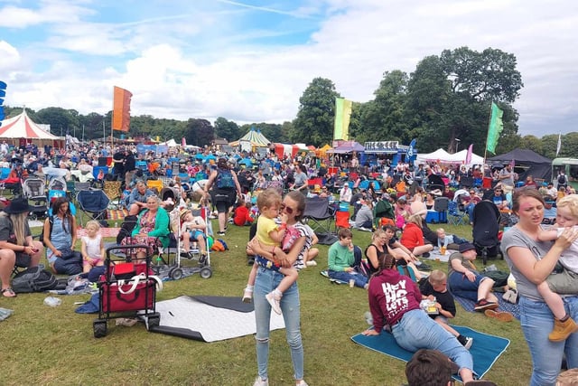 Thousands of people headed to Thoresby Park for the Gloworm Festival
