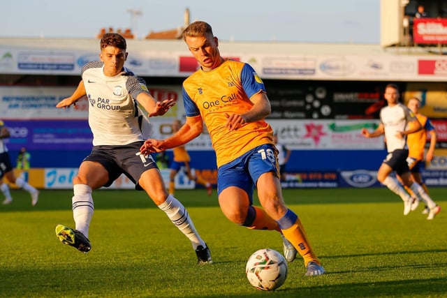 If Oates' thigh injury is holding up he will start. He is still Stags' best player and best chance of a goal or making something happen out of nothing. Maybe his greatest moment of the season still lies ahead as he bids for a second promotion in as many years.