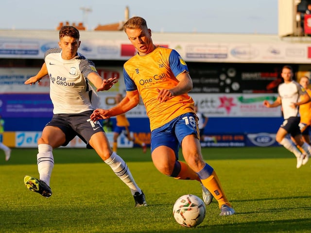 If Oates' thigh injury is holding up he will start. He is still Stags' best player and best chance of a goal or making something happen out of nothing. Maybe his greatest moment of the season still lies ahead as he bids for a second promotion in as many years.