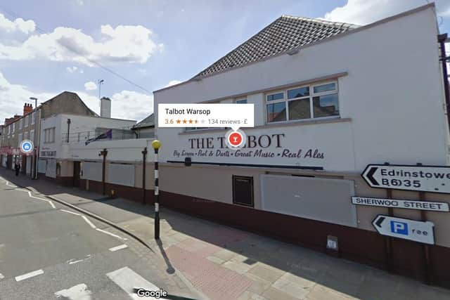 The Talbot pub in Warsop.