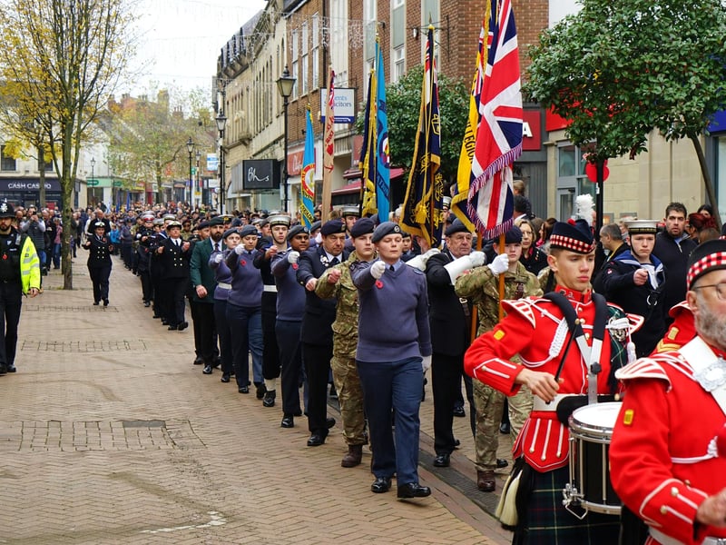 It was a well-attended parade and service.