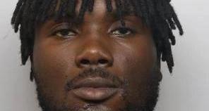 Pictured is Frank Mvila Kiongaze, of Morland Road, Gleadless, Sheffield, who was jailed at Sheffield Crown Court in December, 2018, for stabbing 19-year-old Ryan Jowle in Tannery Close, Woodhouse, in a row over drug territory on May 22. Kiongaze, aged 23 at the time he was sentenced, received 12-years and seven-months of custody after admitting manslaughter.